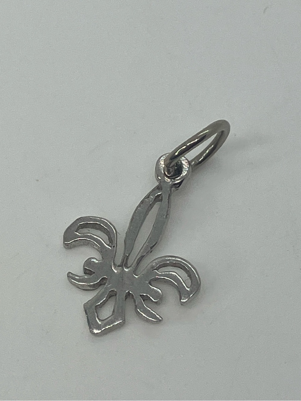 Vtg 925 Fleur De Lis Mini Miniature Charm